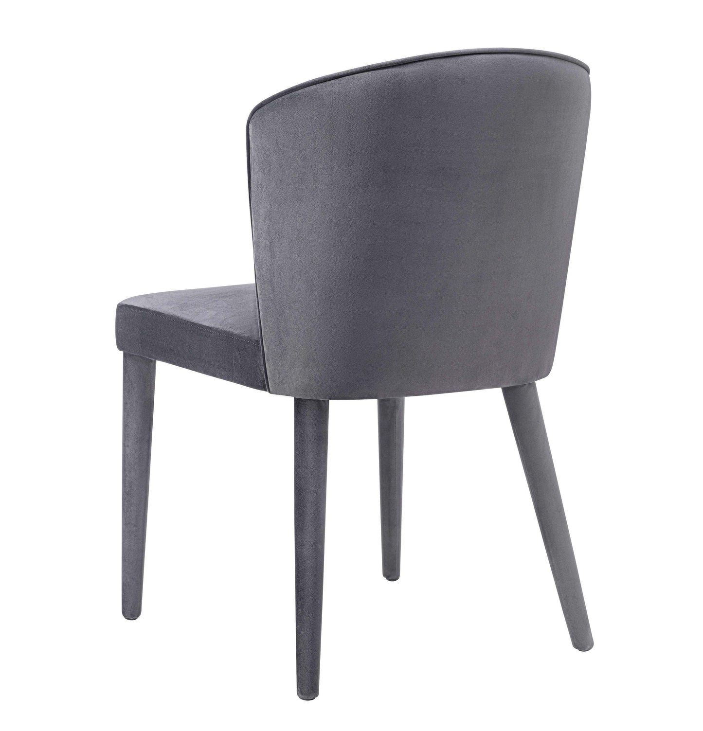 nirsa grey velvet chair