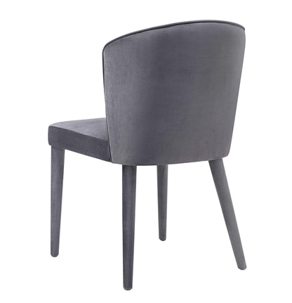 Nirsa Grey Velvet Chair