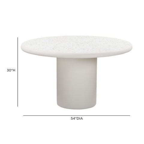 Camille Capri 54" Concrete Terrazzo Indoor/Outdoor Dining Table - image 6