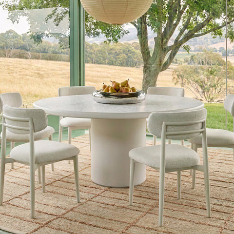 Camille Capri 54" Concrete Terrazzo Indoor/Outdoor Dining Table - image 2