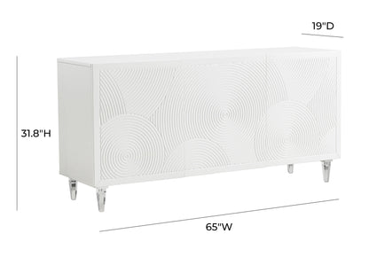 Montauk White Lacquer Buffet