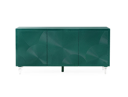 Montauk Green Lacquer Buffet