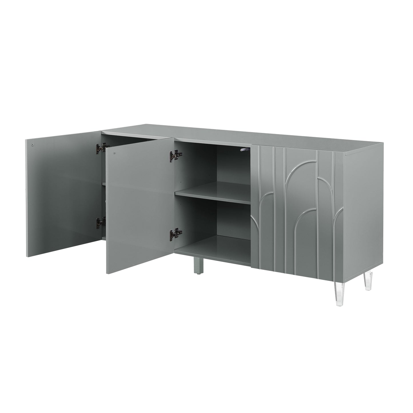 amalfi grey lacquer buffet