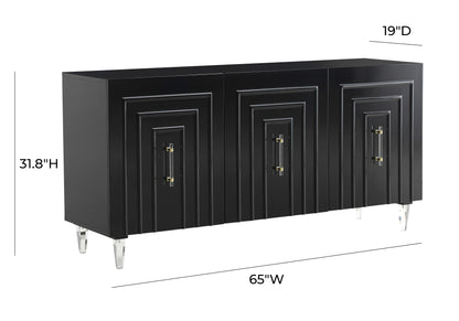 Roanoke Black Lacquer Buffet