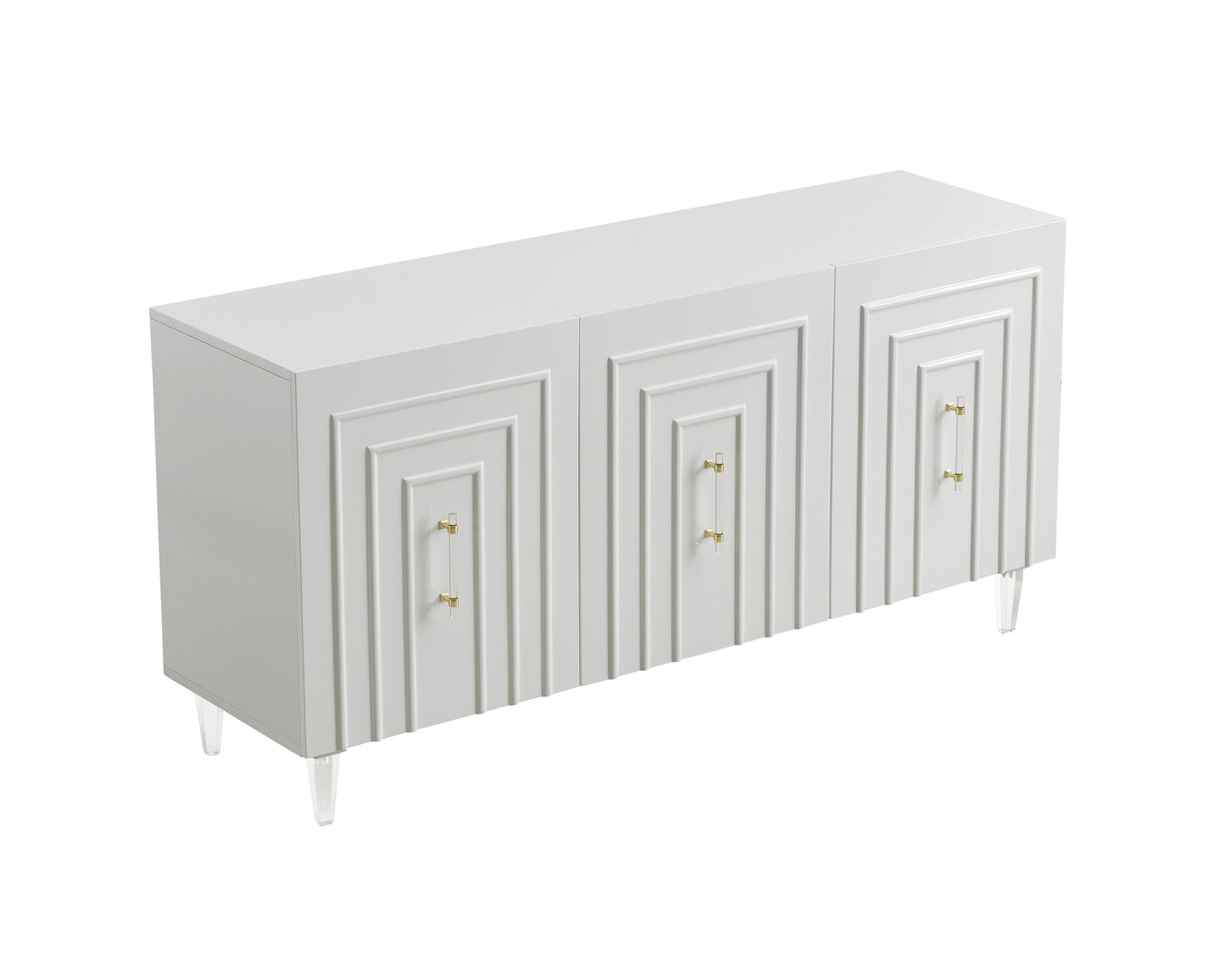 roanoke white lacquer buffet