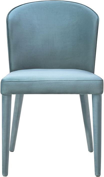 Nirsa Sea Blue Velvet Chair