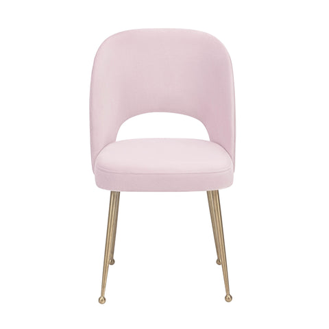 Dachshund Blush Velvet Chair