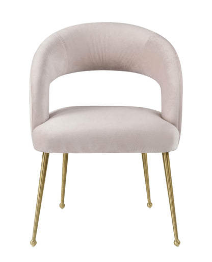 Emmet Blush Velvet Dining Chair