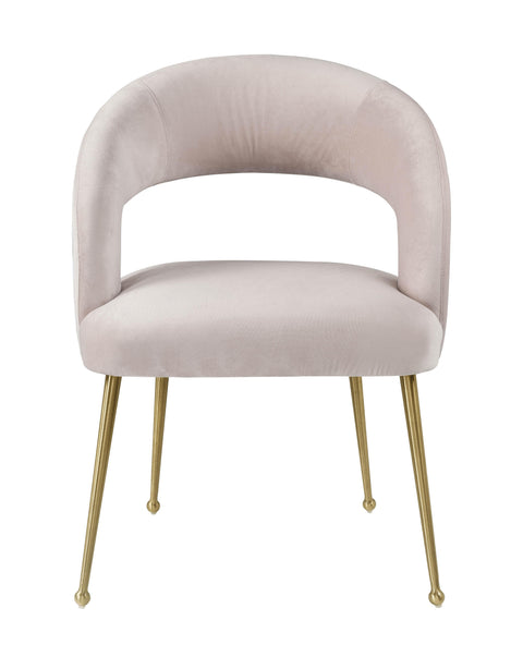 Emmet Blush Velvet Dining Chair