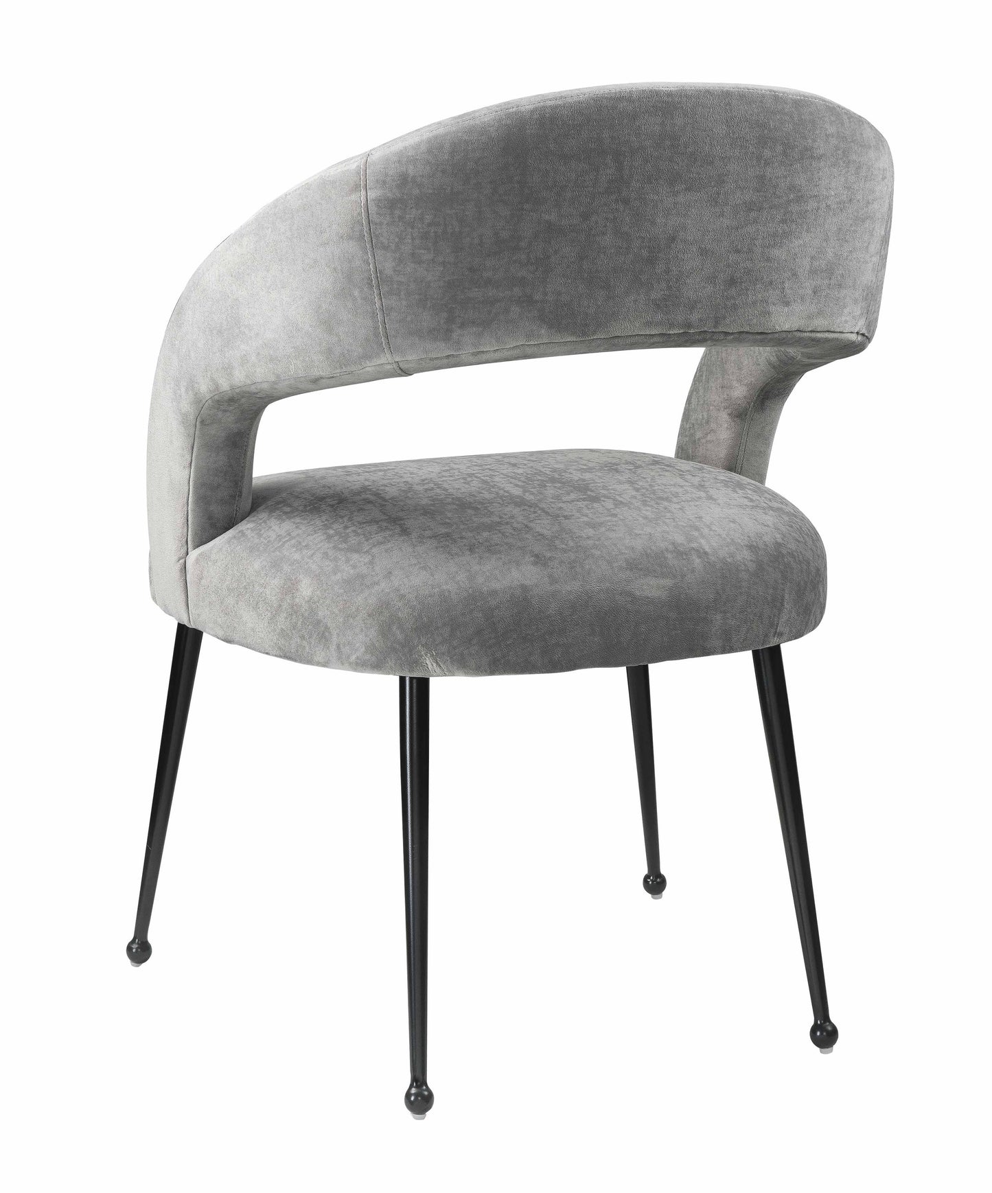 emmet slub grey dining chair