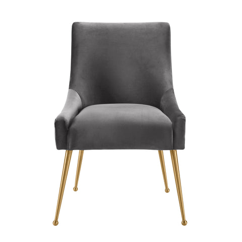 Solene Beaumont Pleated Performance Velvet Dining Chair - image 3