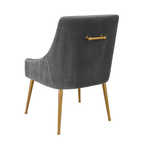 Solene Beaumont Pleated Performance Velvet Dining Chair - image 4