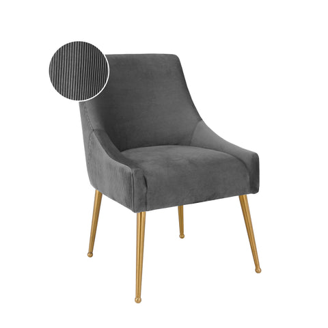 Solene Beaumont Pleated Performance Velvet Dining Chair - image 7