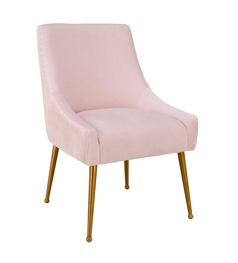 Solene Beaumont Pleated Performance Velvet Dining Chair - image 1