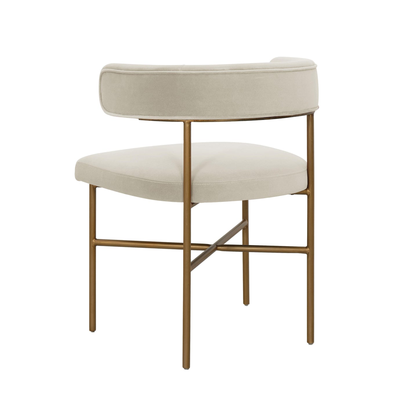 kinsley performance velvet chair in cream