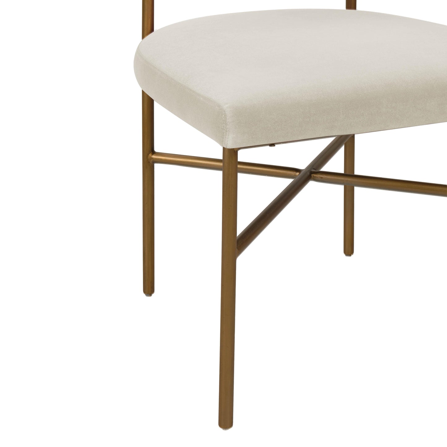 kinsley performance velvet chair in cream