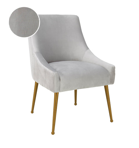 Solene Beaumont Pleated Performance Velvet Dining Chair - image 7