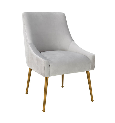 Solene Beaumont Pleated Performance Velvet Dining Chair - image 1