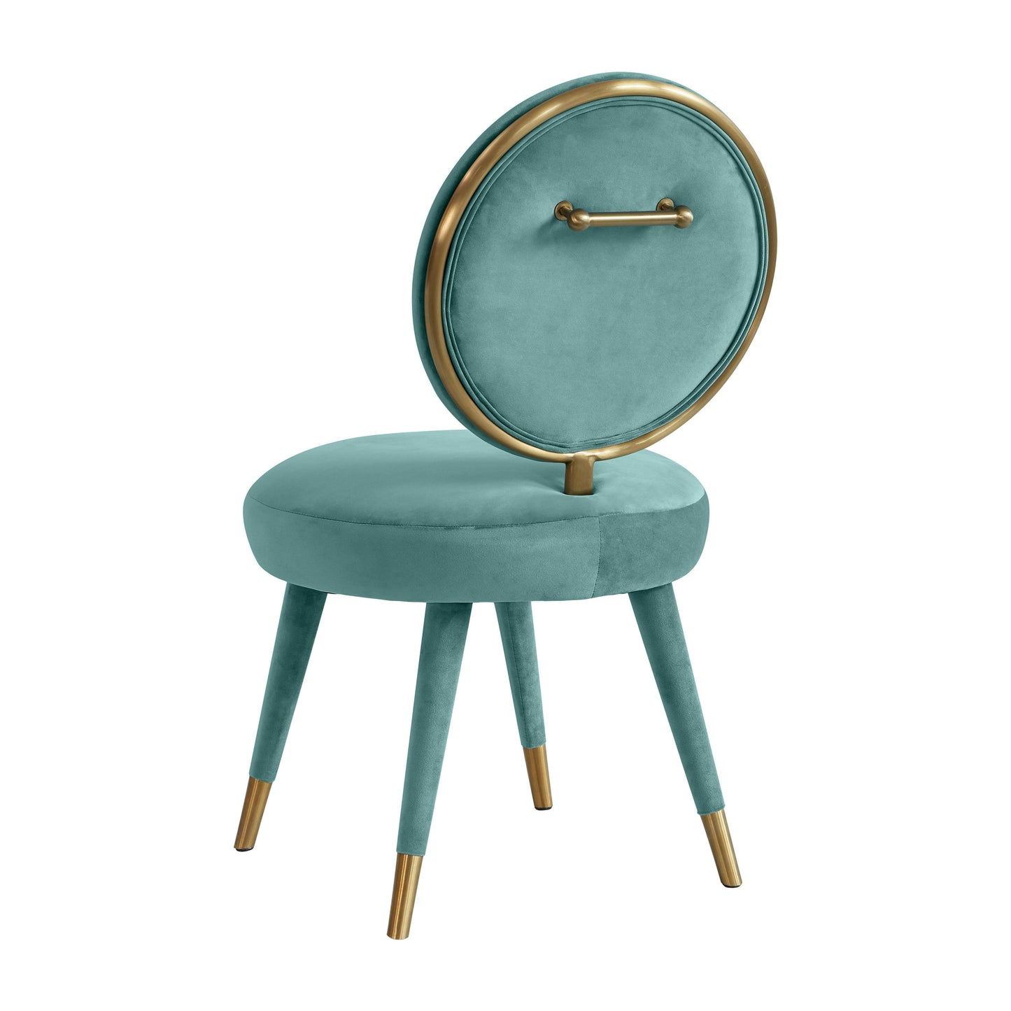 boba sea blue velvet dining chair