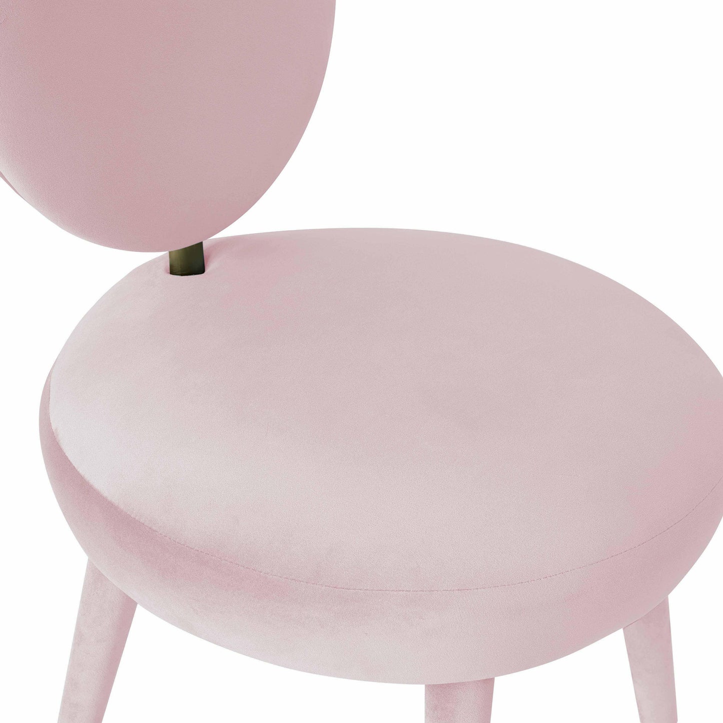 boba bubblegum velvet dining chair