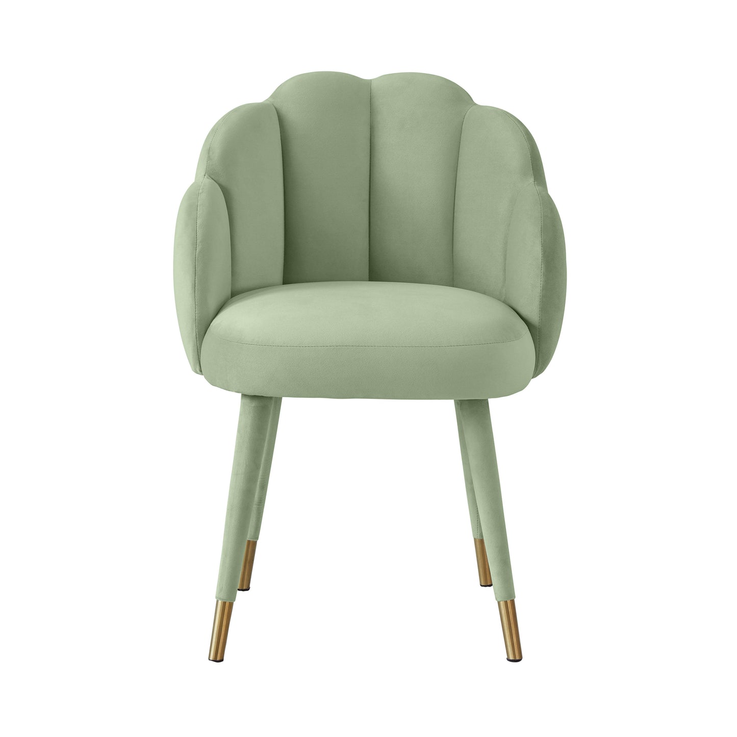 keira moss green velvet dining chair