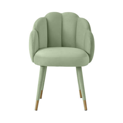 Keira Moss Green Velvet Dining Chair