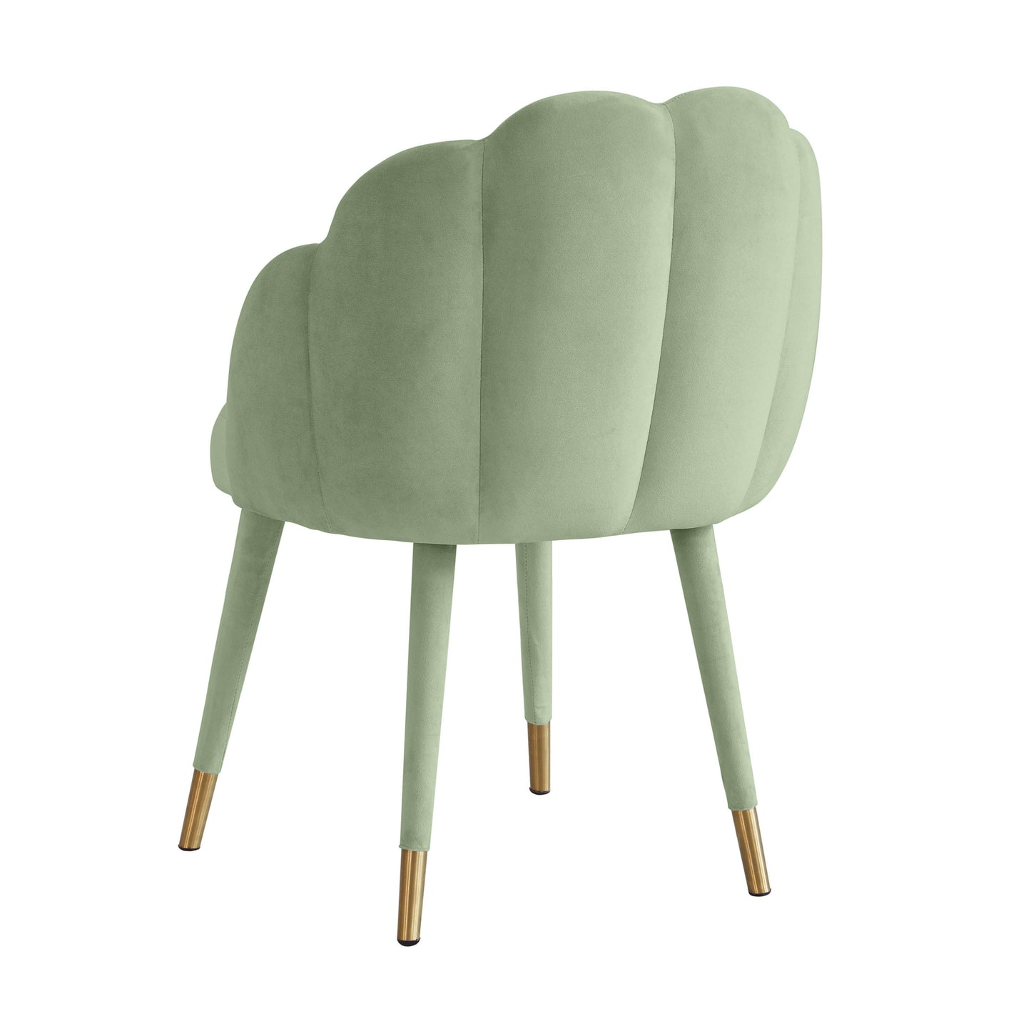 keira moss green velvet dining chair