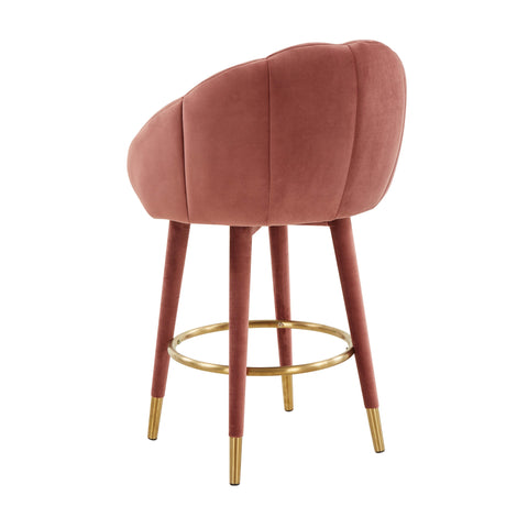 Madrid Salmon Swivel Counter Stool