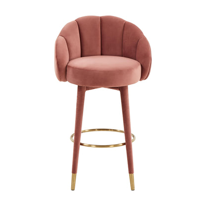 Madrid Salmon Swivel Bar Stool