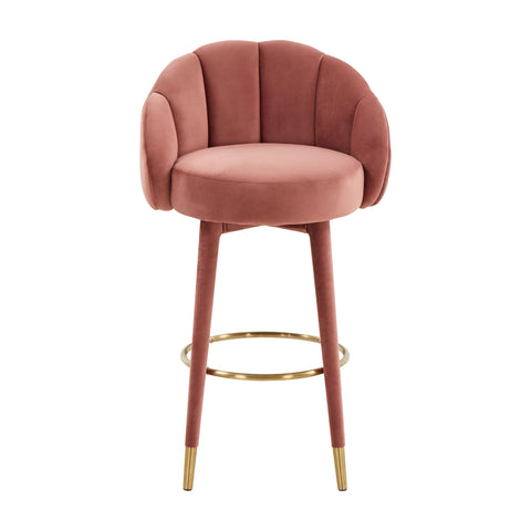Madrid Salmon Swivel Bar Stool
