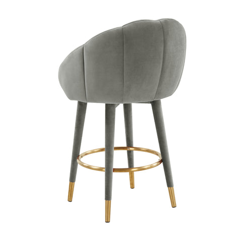Madrid Light Grey Swivel Counter Stool