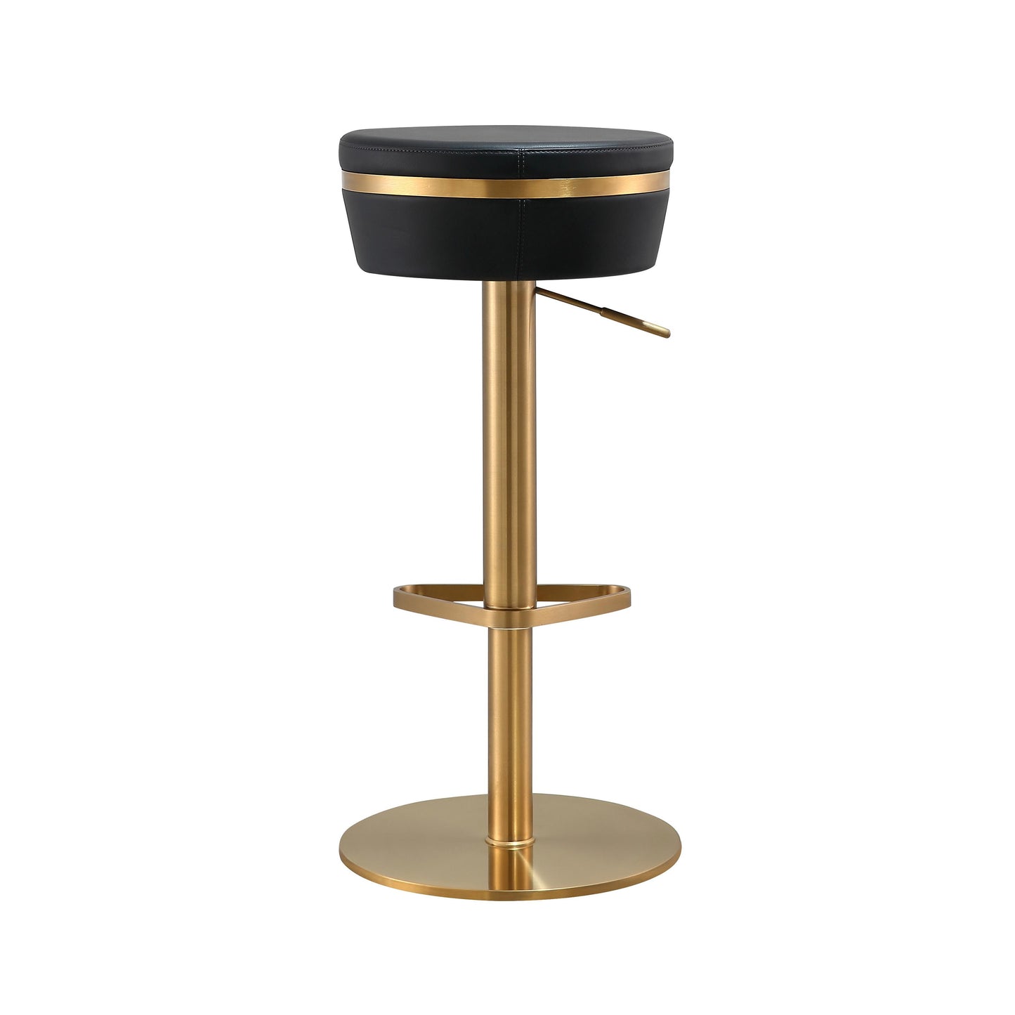 camilla black and gold adjustable stool