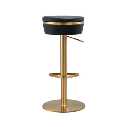 Camilla Black and Gold Adjustable Stool