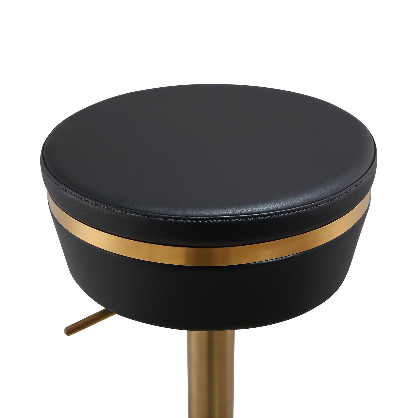 camilla black and gold adjustable stool