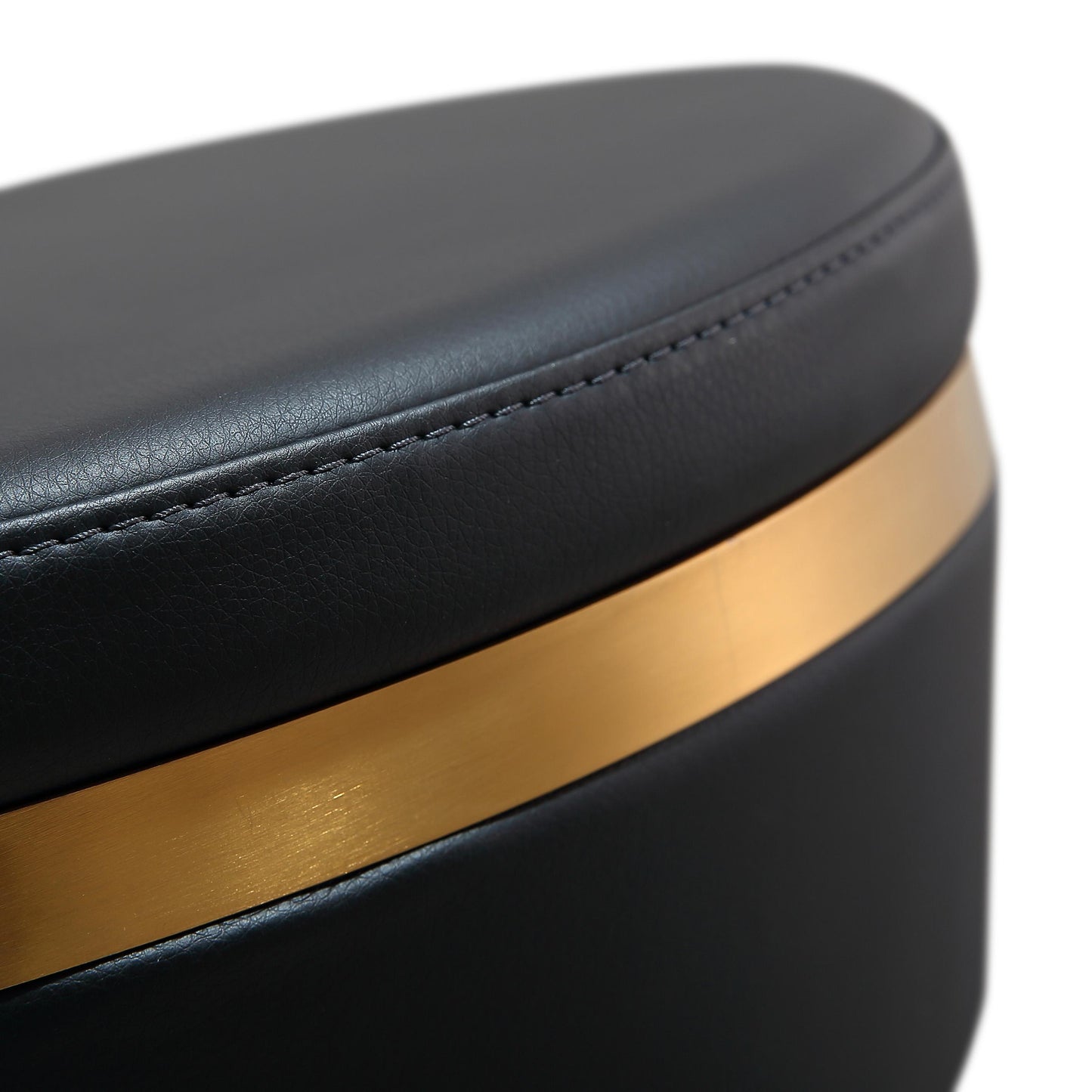 camilla black and gold adjustable stool