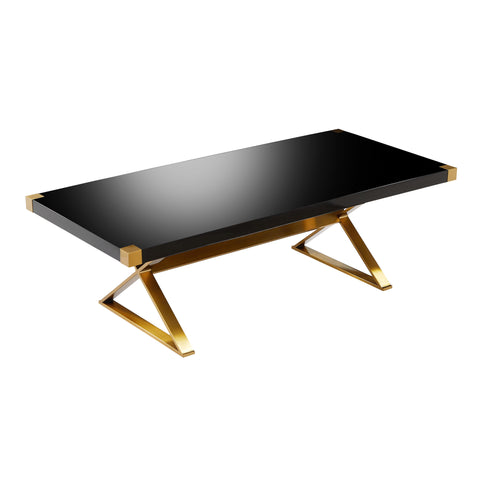 Dottie Black Lacquer Dining Table