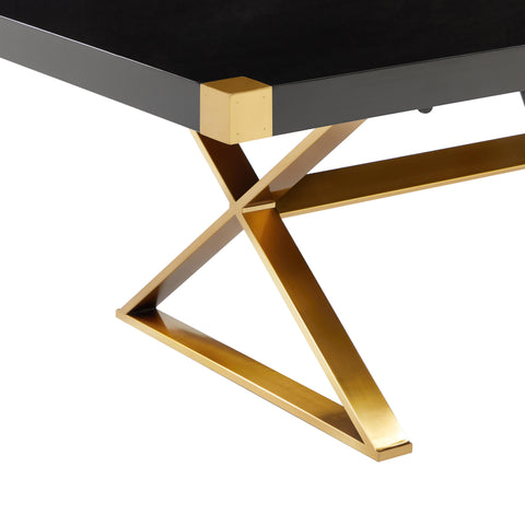 Dottie Black Lacquer Dining Table