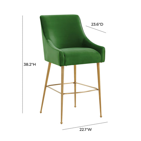 Solene Beaumont Performance Velvet Stool - image 6
