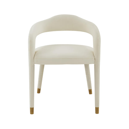 Salty Cream Velvet Dining Chair