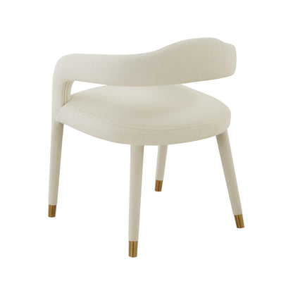 Salty Cream Velvet Dining Chair