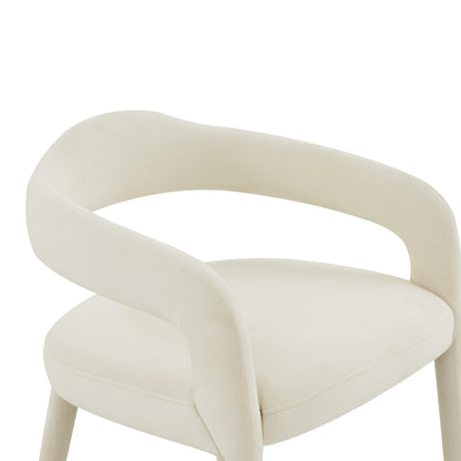 Salty Cream Velvet Dining Chair