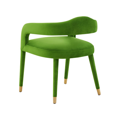 Salty Green Velvet Dining Chair