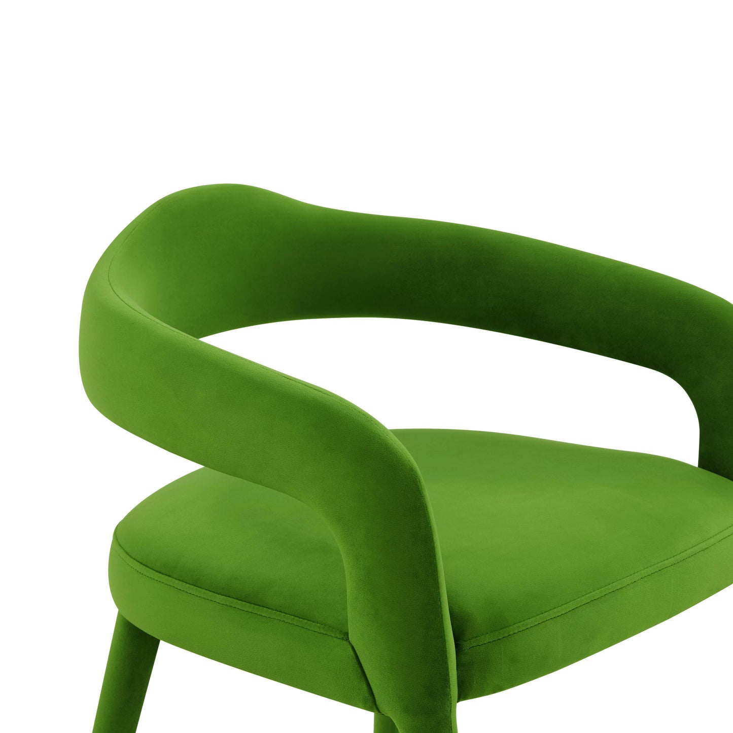 salty green velvet dining chair