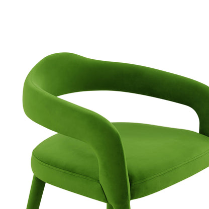 Salty Green Velvet Dining Chair