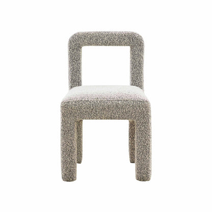 Zaphire Grey Boucle Dining Chair