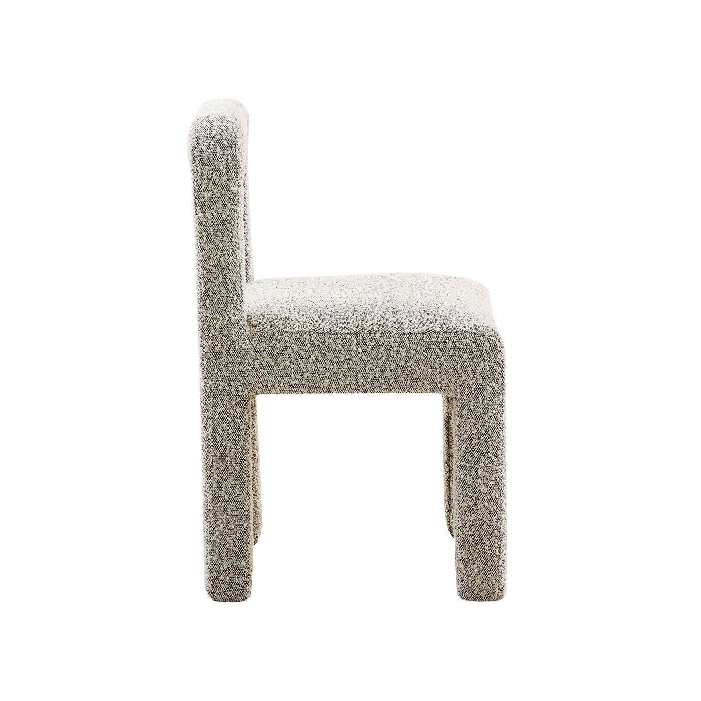 zaphire grey boucle dining chair