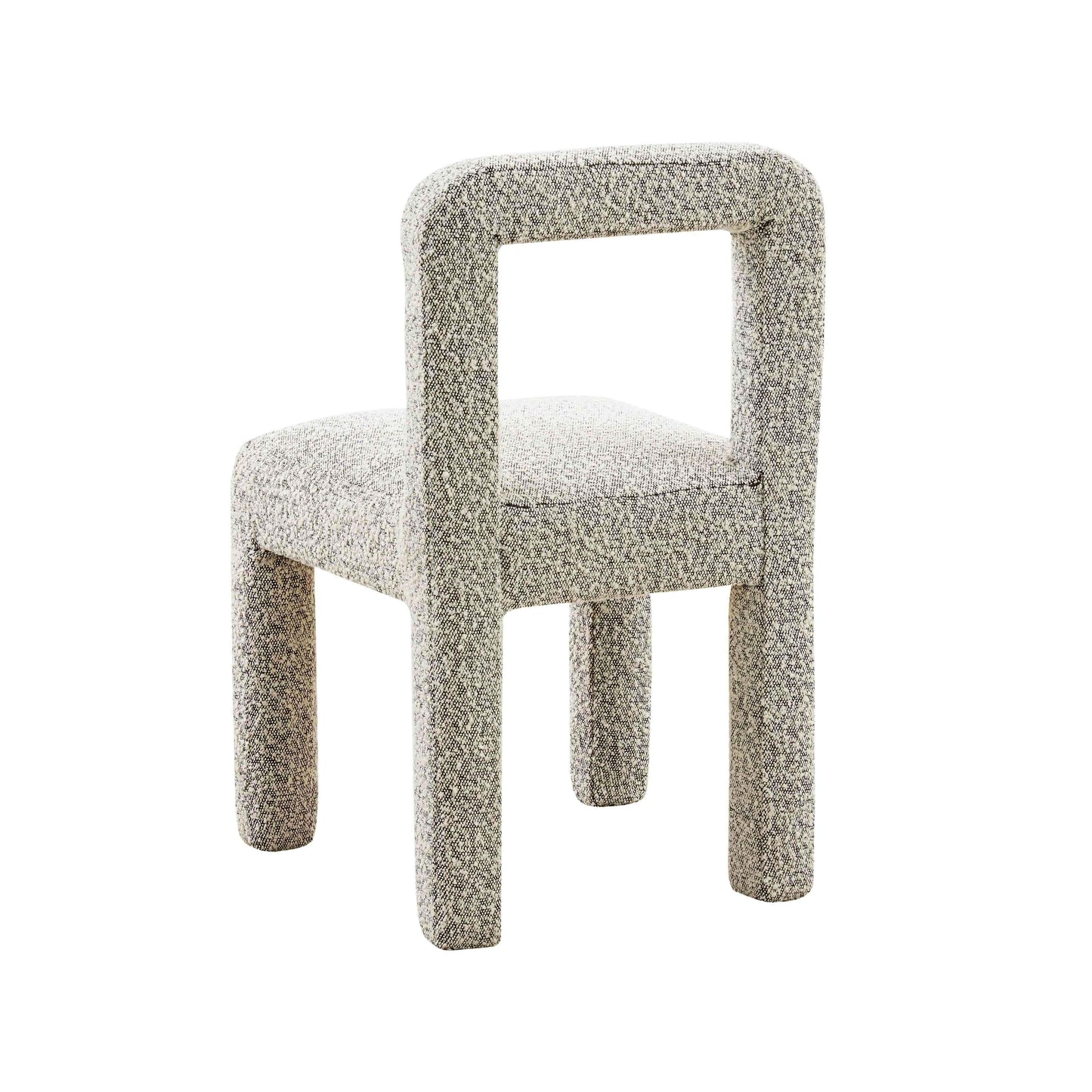 zaphire grey boucle dining chair