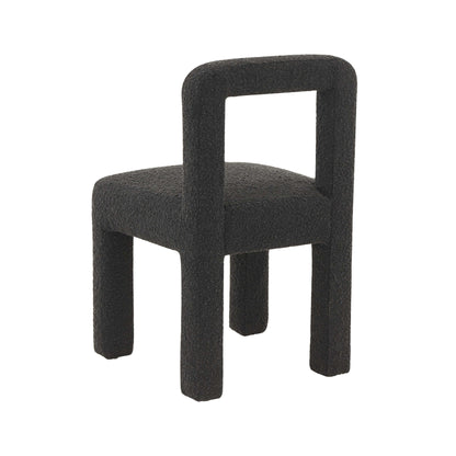 Zaphire Black Boucle Dining Chair