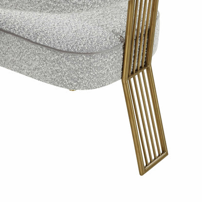 Christine Speckled Grey Boucle Dining Chair