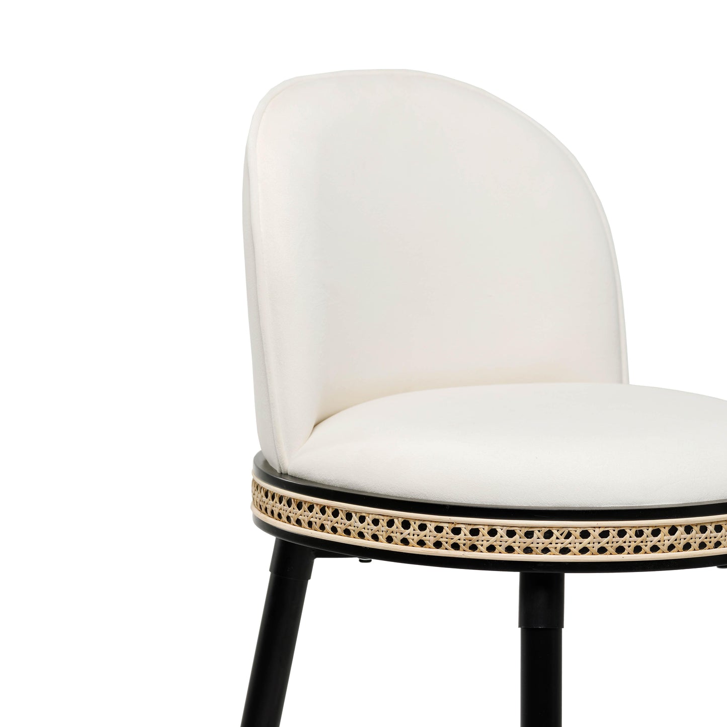 austin cream velvet bar stool